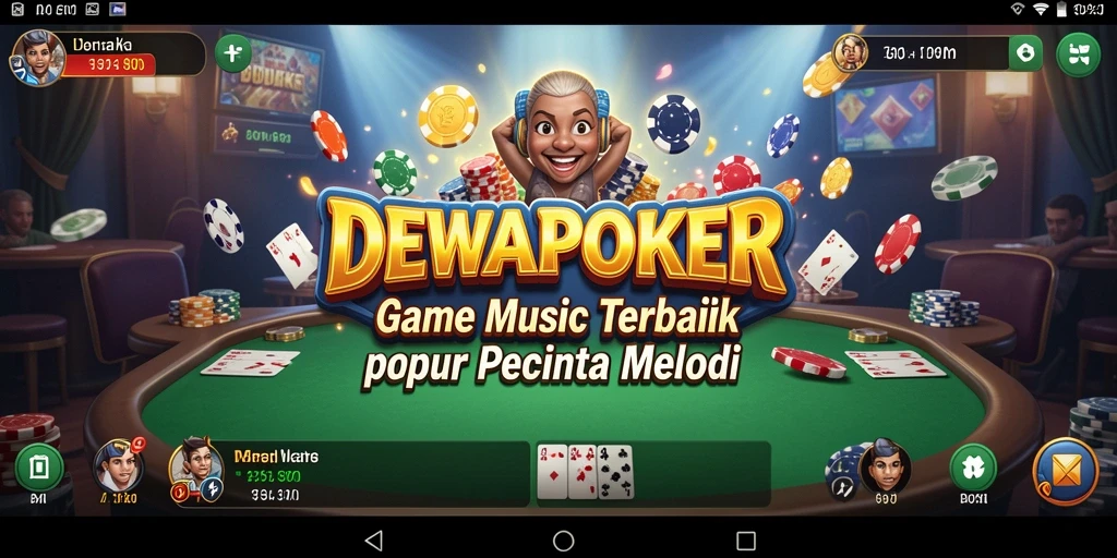 Gameplay seru DEWAPOKER saat memainkan lagu-lagu favorit.