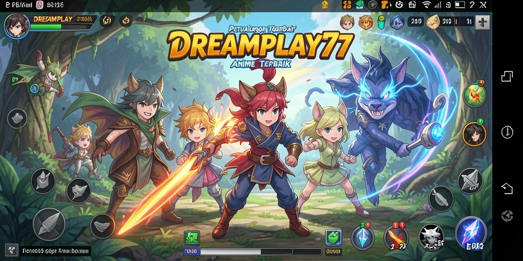 Tampilan screenshot gameplay seru dan penuh warna dari DREAMPLAY77.
