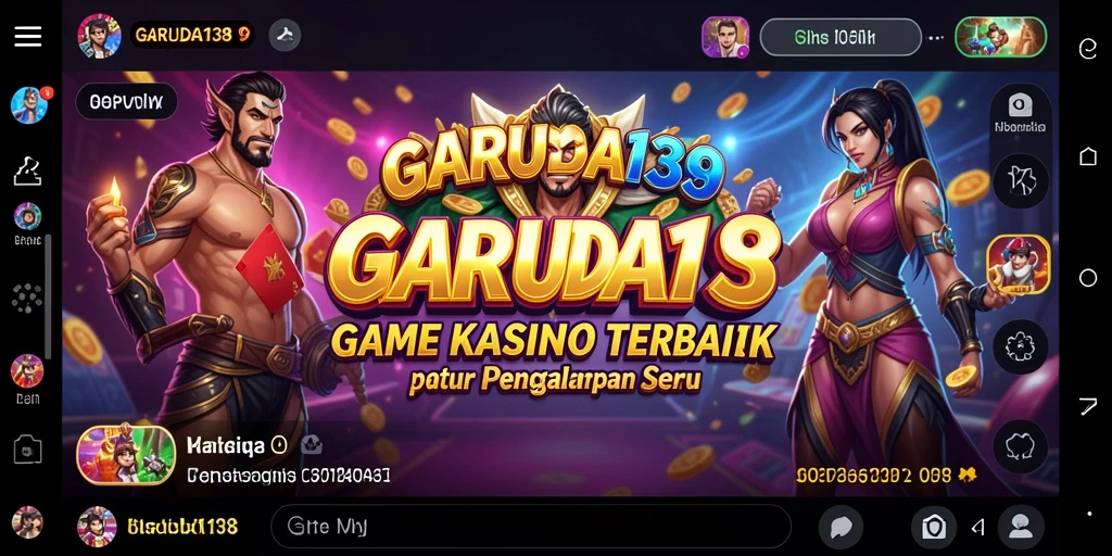 Screenshot gameplay GARUDA138 menampilkan suasana kasino yang mendebarkan.