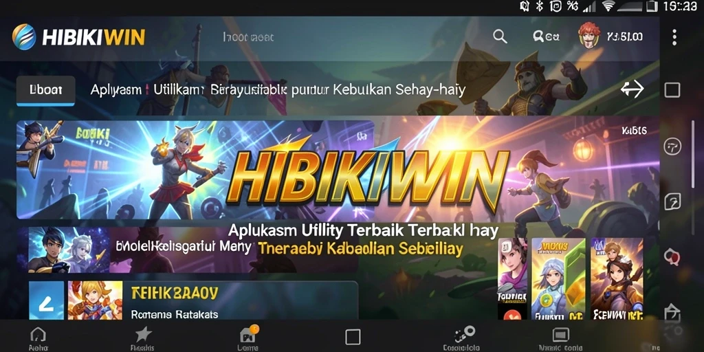 Tampilan antarmuka HIBIKIWIN yang modern dan intuitif.