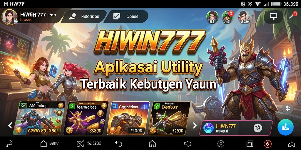 Tampilan antarmuka HIWIN777 yang ramah pengguna.
