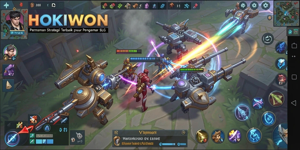 Tampilan gameplay HOKIWON yang strategis dan mendebarkan.
