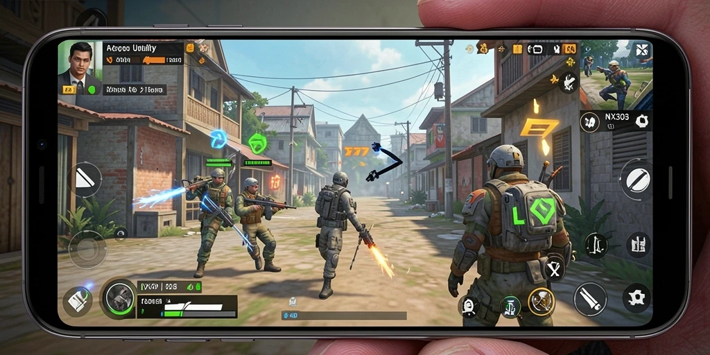 Screenshot utama NX303 memperlihatkan tampilan antarmuka aplikasi Utility yang menarik dan fungsional.