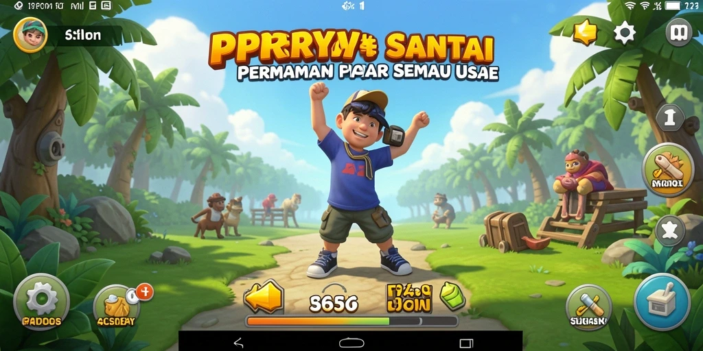 Tampilan gameplay PPRRYY yang ceria dan menghibur