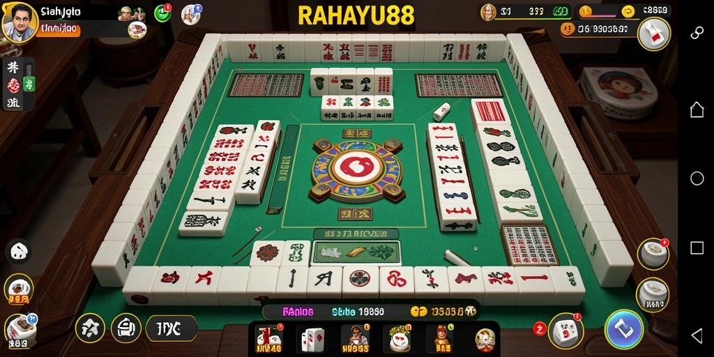 Screenshot gameplay menampilkan keseruan permainan Mahjong di RAHAYU88.