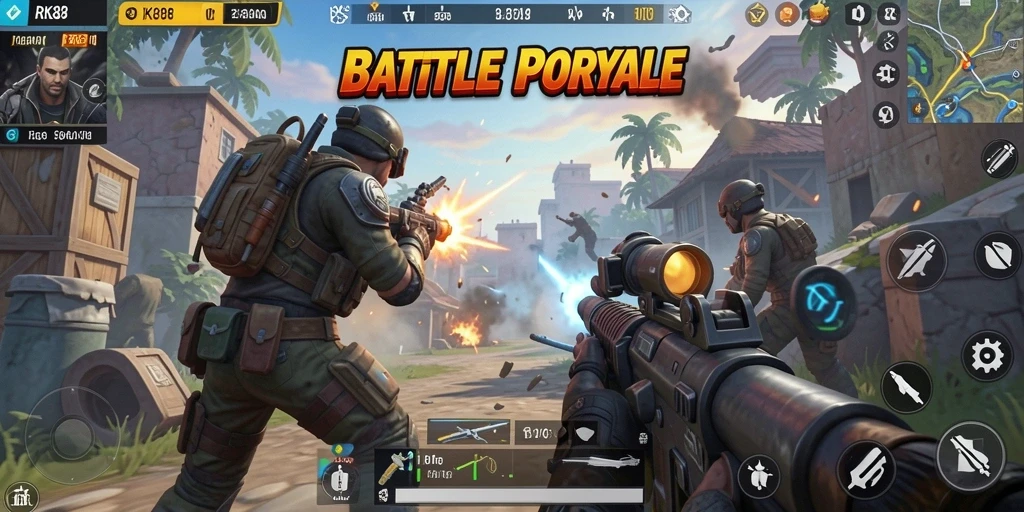 Tampilan gameplay RK88 yang mendebarkan dan penuh aksi.