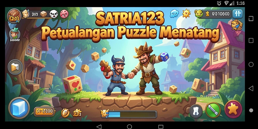 Screenshot gameplay SATRIA123 yang menampilkan tantangan Puzzle yang menarik.