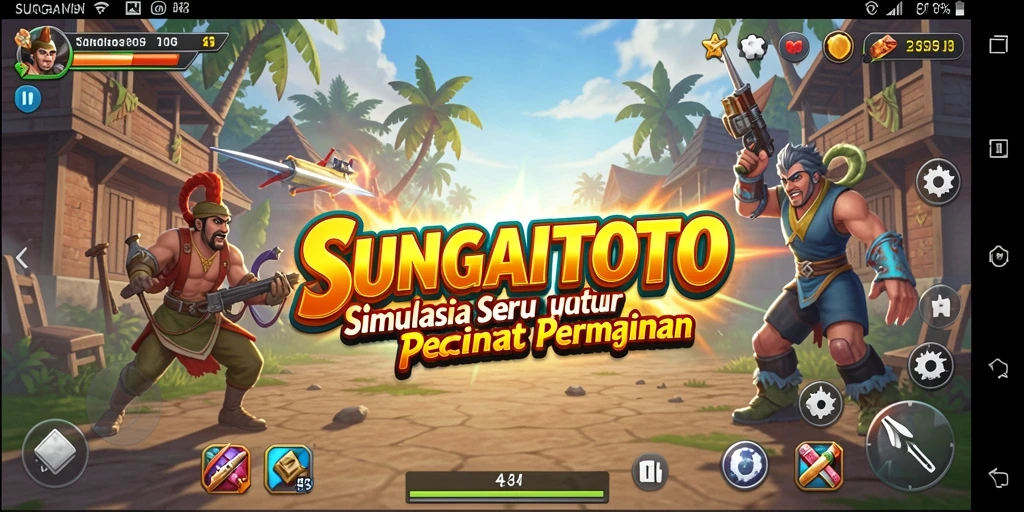 Screenshot gameplay SUNGAITOTO menampilkan aksi seru di dunia simulation.